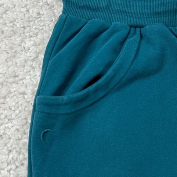 Zyia Active Sleepover Jogger Sweatpants Emerald Teal Green - Picture 8 of 12
